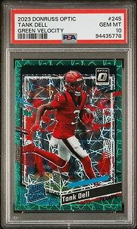 2023 Panini Donruss Optic 245 Tank Dell Green Velocity PSA 10