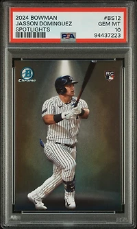 2024 Bowman Bowman Spotlights Bs12 Jasson Dominguez PSA 10