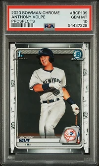 2020 Bowman Chrome Prospects Bcp139 Anthony Volpe PSA 10