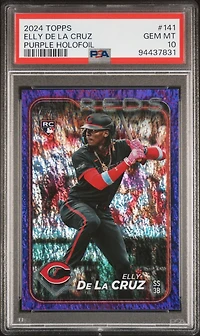 2024 Topps 141 Elly De La Cruz Holofoil PSA 10