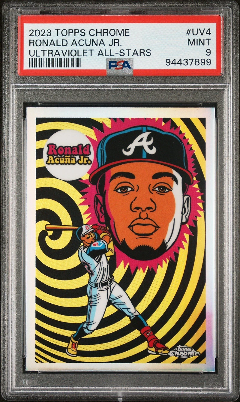 2023 Topps Chrome Ultraviolet All-stars Uv4 Ronald Acuna Jr. PSA 9