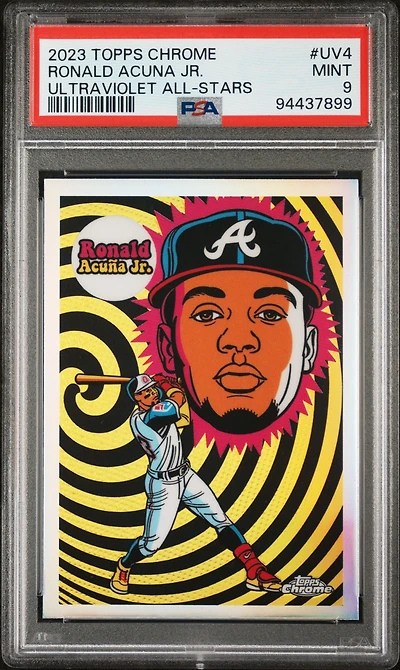 2023 Topps Chrome Ultraviolet All-stars Uv4 Ronald Acuna Jr. PSA 9