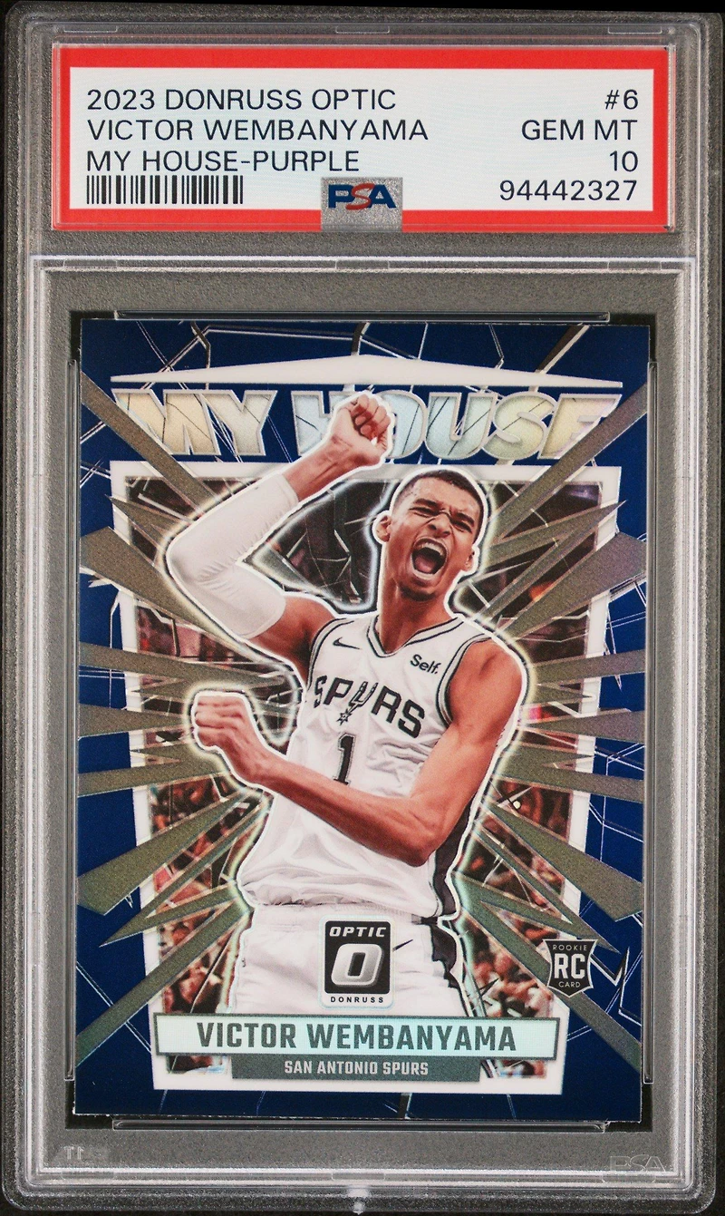 2023 Panini Donruss Optic My House 6 Victor Wembanyama PSA 10