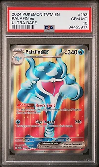 2024 Pokemon Twm En-twilight Masquerade 193 Palafin Ex Ultra Rare PSA 10