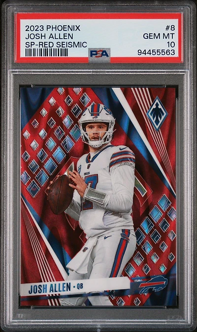 2023 Panini Phoenix 8 Josh Allen Sp-red Seismic PSA 10