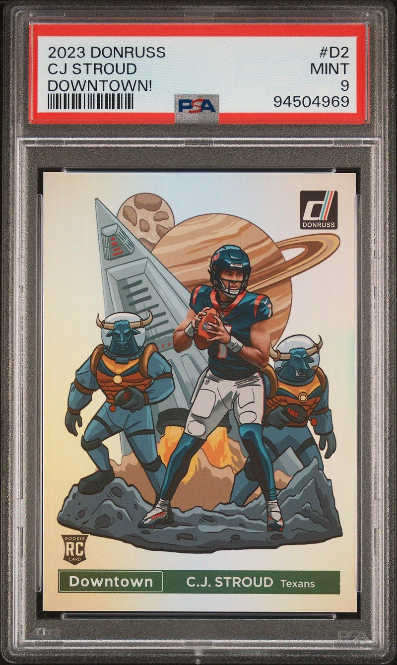 2023 Panini Donruss Downtown! D2 Cj Stroud PSA 9