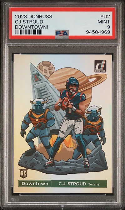 2023 Panini Donruss Downtown! D2 Cj Stroud PSA 9