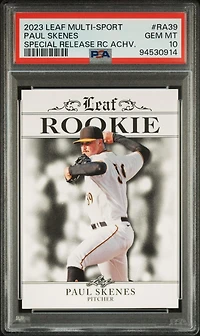 2023 Leaf Special Release Rookie Achievement Ra39 Paul Skenes PSA 10