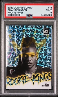 2023 Panini Donruss Optic Rookie Kings 13 Bijan Robinson PSA 9