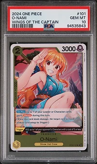 2024 One Piece Wings Of The Captain 101 O-nami PSA 10