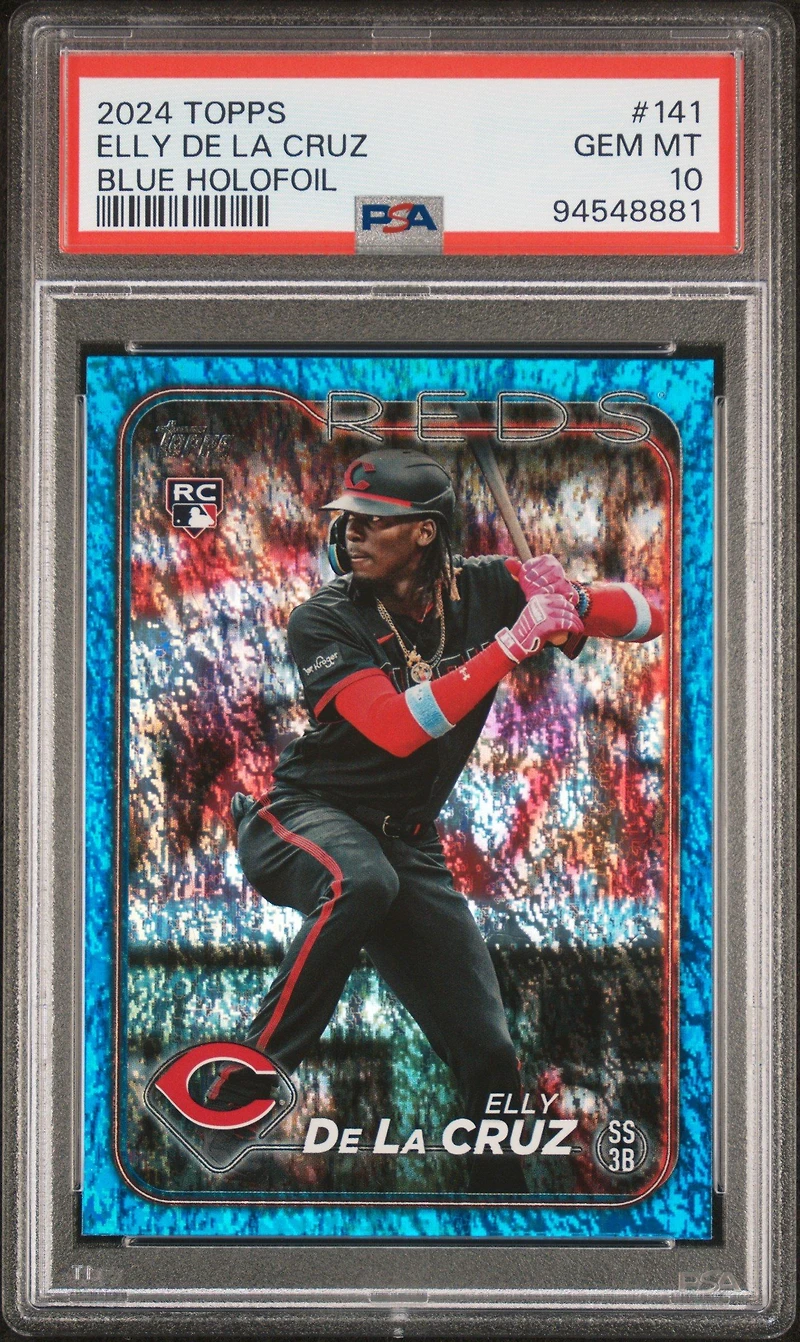 2024 Topps 141 Elly De La Cruz Blue Holofoil PSA 10