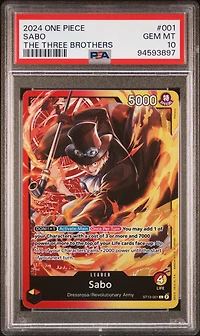 2024 One Piece Ultra Deck St13-the Three Brothers 001 Sabo PSA 10