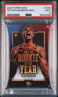 2023 Topps Now Vw6 Victor Wembanyama PSA 9