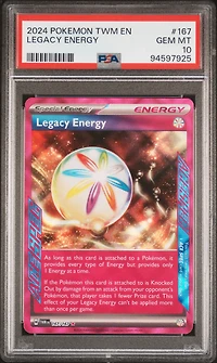 2024 Pokemon Twm En-twilight Masquerade 167 Legacy Energy PSA 10