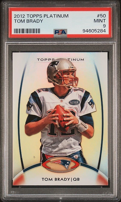 2012 Topps Platinum 50 Tom Brady PSA 9