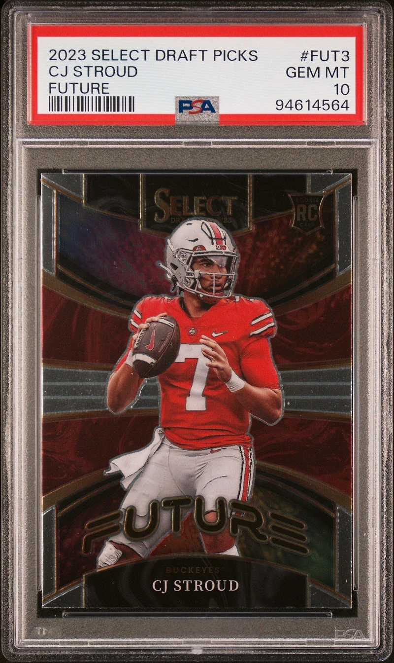 2023 Panini Select Draft Picks Future Fut3 Cj Stroud PSA 10