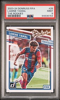2023-24 Panini Donruss Fifa The Rookies 25 Lamine Yamal PSA 9