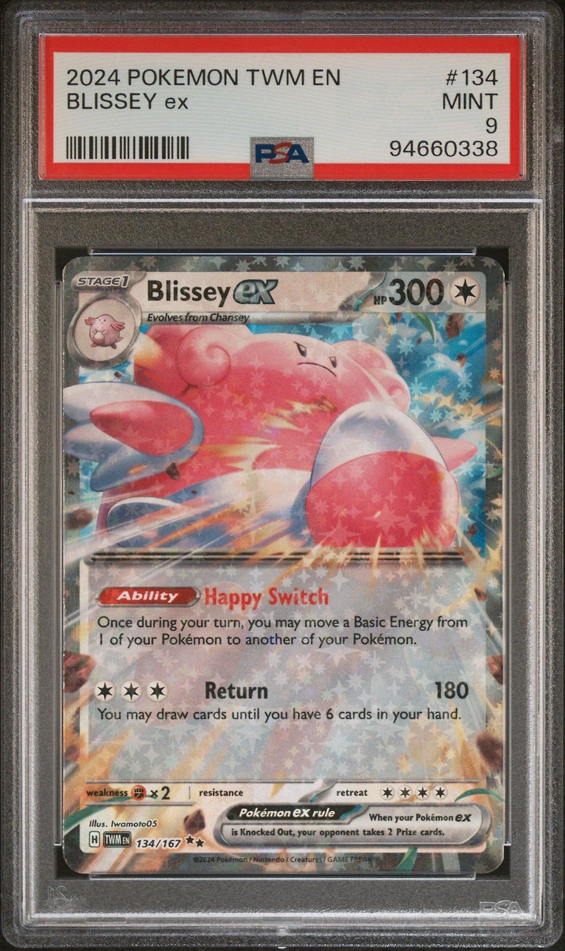 2024 Pokemon Twm En-twilight Masquerade 134 Blissey Ex PSA