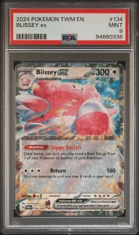 2024 Pokemon Twm En-twilight Masquerade 134 Blissey Ex PSA