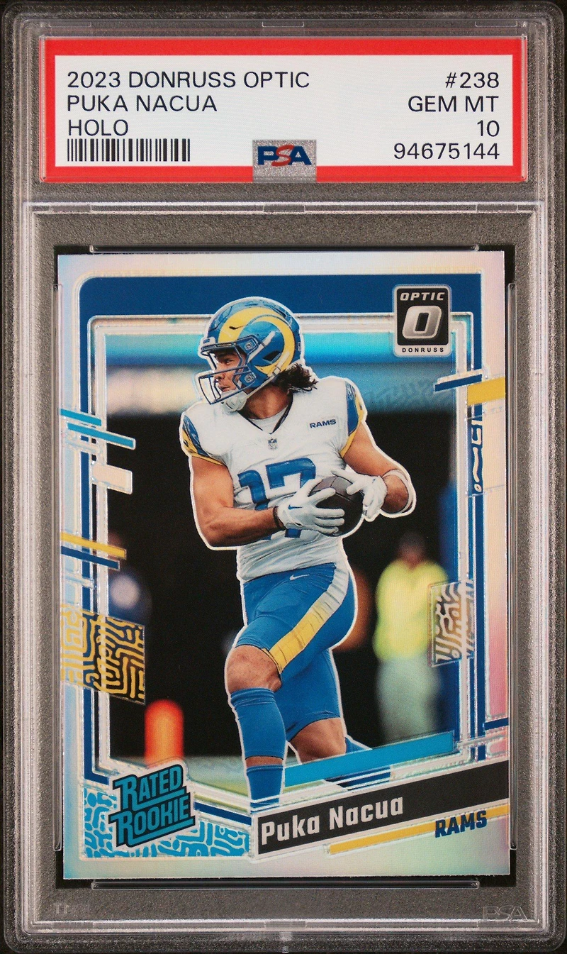 2023 Panini Donruss Optic 238 Puka Nacua Holo PSA