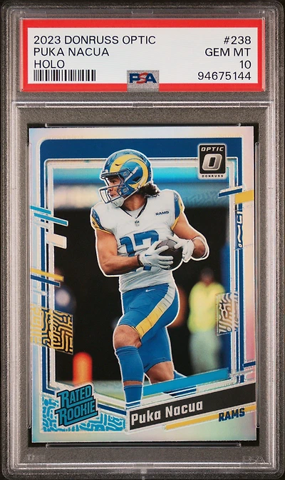 2023 Panini Donruss Optic 238 Puka Nacua Holo PSA