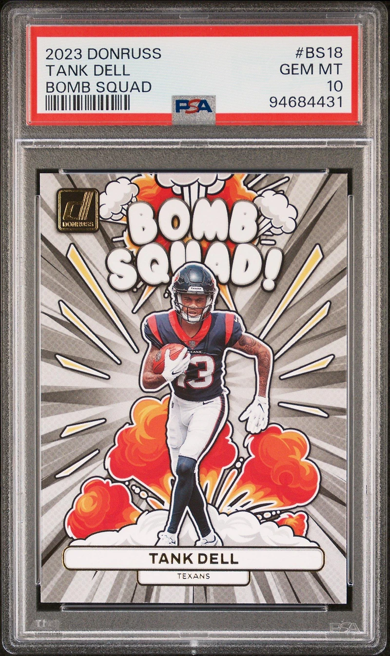 2023 Panini Donruss Bomb Squad Bs18 Tank Dell PSA 10