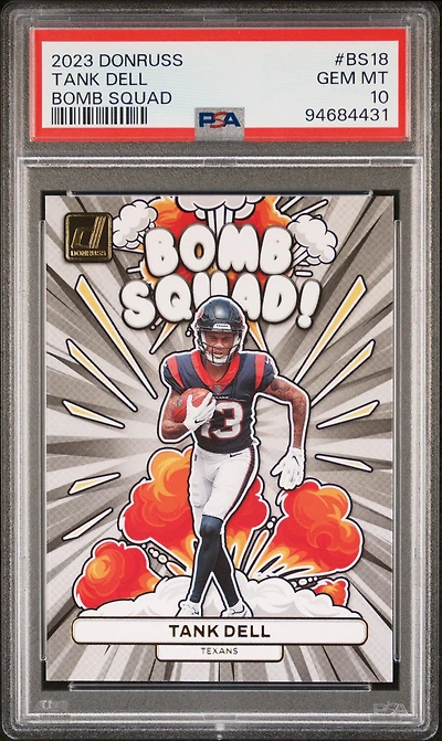2023 Panini Donruss Bomb Squad Bs18 Tank Dell PSA 10