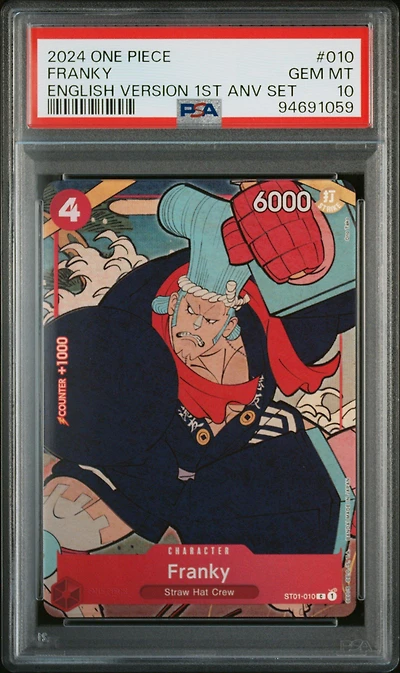 2024 One Piece English Version 1st Anniversary Set 010 Franky PSA 10