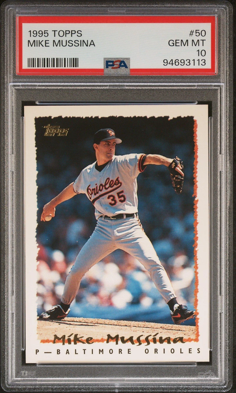 1995 Topps 50 Mike Mussina PSA 10