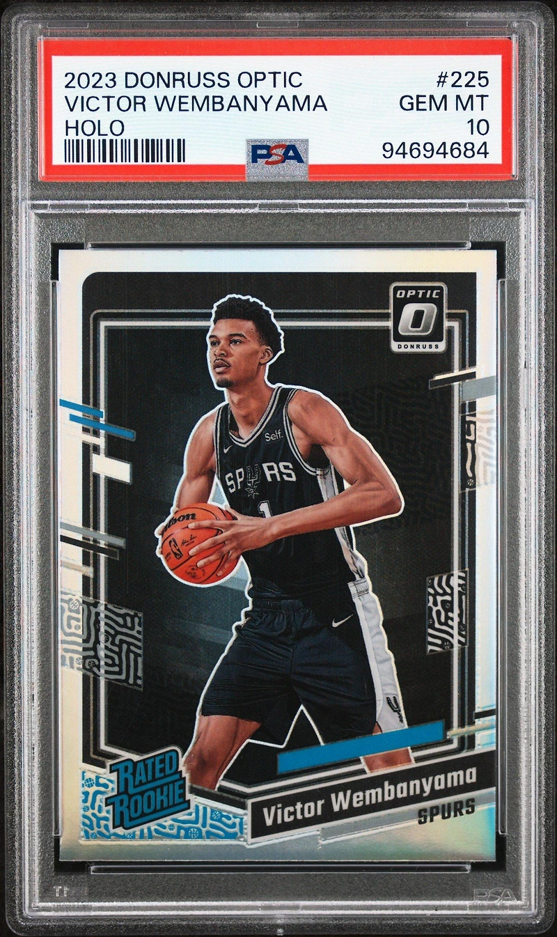 2023 Panini Donruss Optic 225 Victor Wembanyama Holo PSA 10