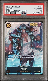 2023 One Piece Op02-paramount War 121 Kuzan Alternate Art PSA 10