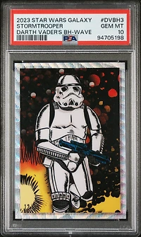 2023 Topps Chrome Star Wars Galaxy Darth Vader's Bounty Hunters Dvbh3 Stormtrooper Wave PSA 10