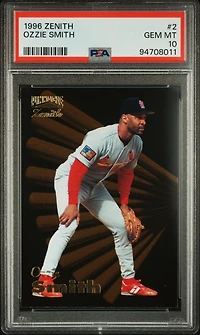 1996 Zenith 2 Ozzie Smith PSA 10