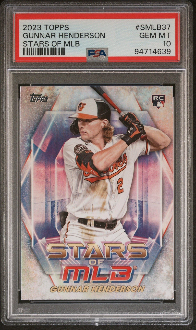 2023 Topps Stars Of Mlb Smlb37 Gunnar Henderson Series 2 PSA 10