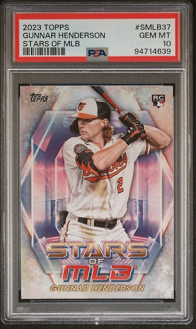 2023 Topps Stars Of Mlb Smlb37 Gunnar Henderson Series 2 PSA 10
