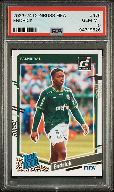 2023-24 Panini Donruss Fifa 176 Endrick PSA 10