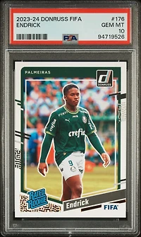 2023-24 Panini Donruss Fifa 176 Endrick PSA 10