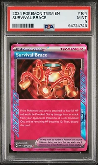 2024 Pokemon Twm En-twilight Masquerade 164 Survival Brace PSA