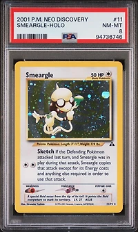 2001 Pokemon Neo Discovery 11 Smeargle-holo PSA 8