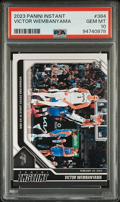 2023 Panini Instant 384 Victor Wembanyama PSA 10