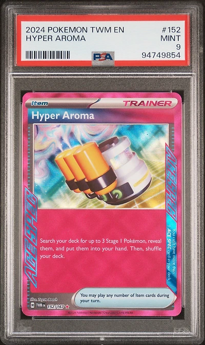 2024 Pokemon Twm En-twilight Masquerade 152 Hyper Aroma PSA