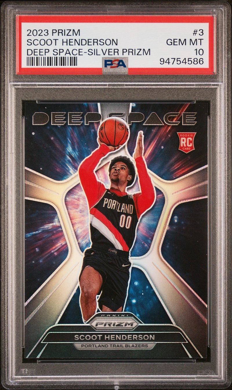2023 Panini Prizm Deep Space 3 Scoot Henderson Silver Prizm PSA 10