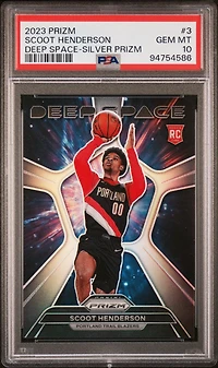 2023 Panini Prizm Deep Space 3 Scoot Henderson Silver Prizm PSA 10