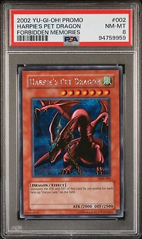 2002 Yu-gi-oh! Fmr-forbidden Memories Promo 002 Harpie's Pet Dragon PSA 8
