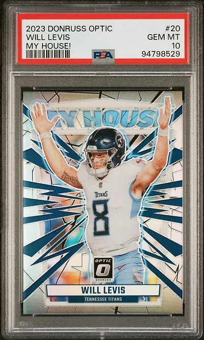 2023 Panini Donruss Optic My House! 20 Will Levis PSA 10