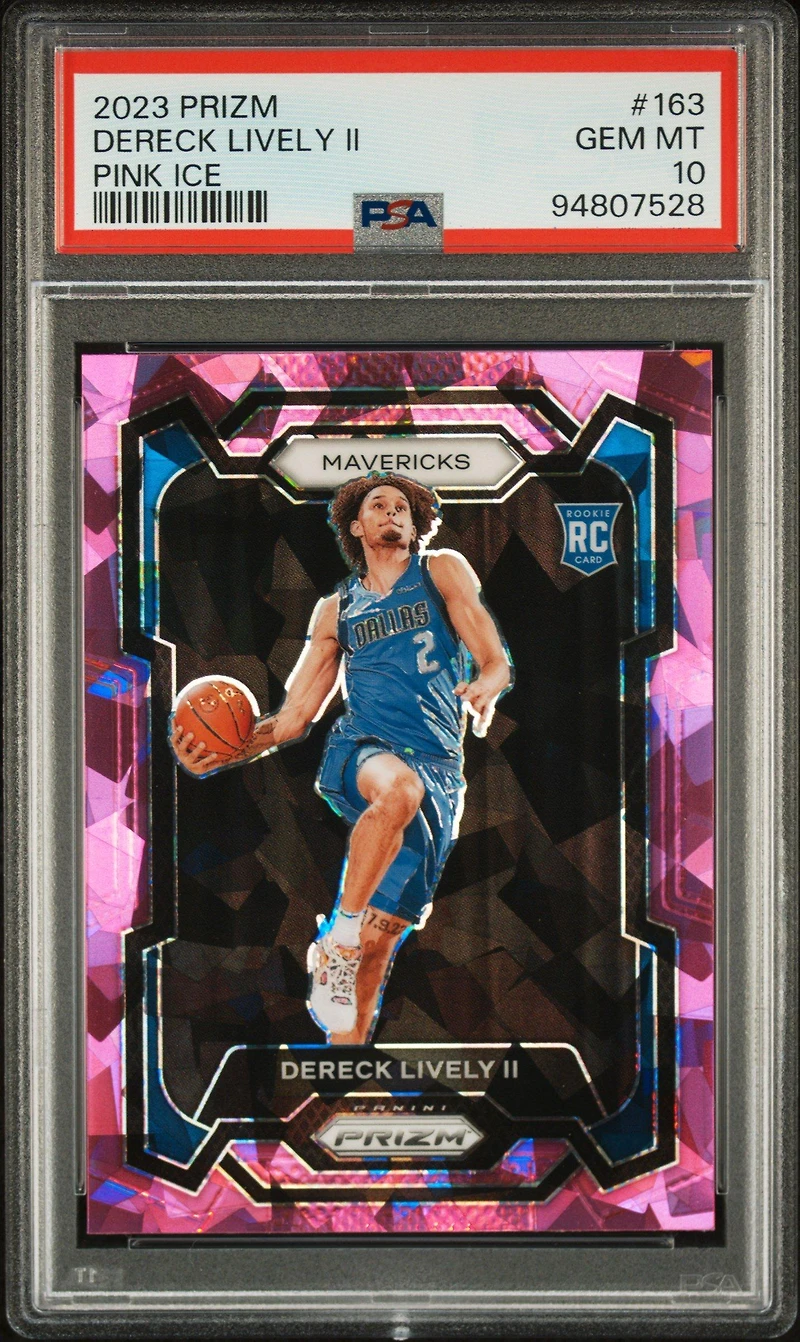 2023 Panini Prizm 163 Dereck Lively Ii Ice PSA 10