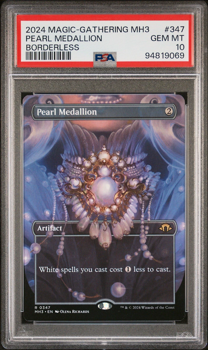 2024 Magic The Gathering Modern Horizons 3 347 Pearl Medallion Borderless PSA 10