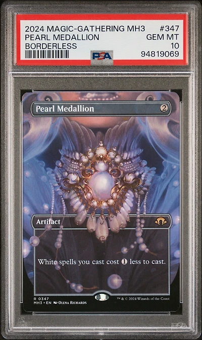 2024 Magic The Gathering Modern Horizons 3 347 Pearl Medallion Borderless PSA 10