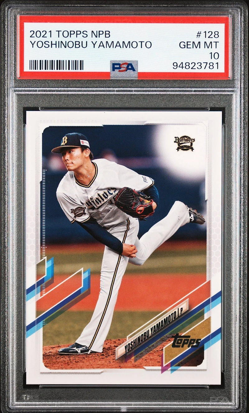 2021 Topps Npb 128 Yoshinobu Yamamoto PSA 10