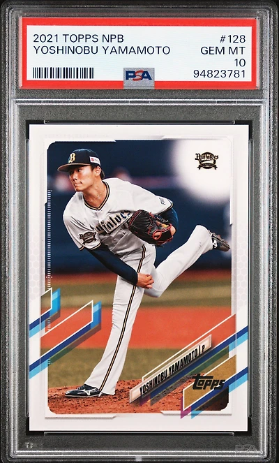 2021 Topps Npb 128 Yoshinobu Yamamoto PSA 10